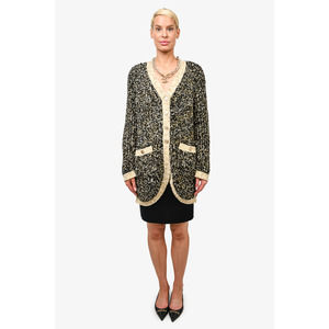 Pre-loved Chanel™ Fall 2019 Egyptian Collection Cardigan sz 44